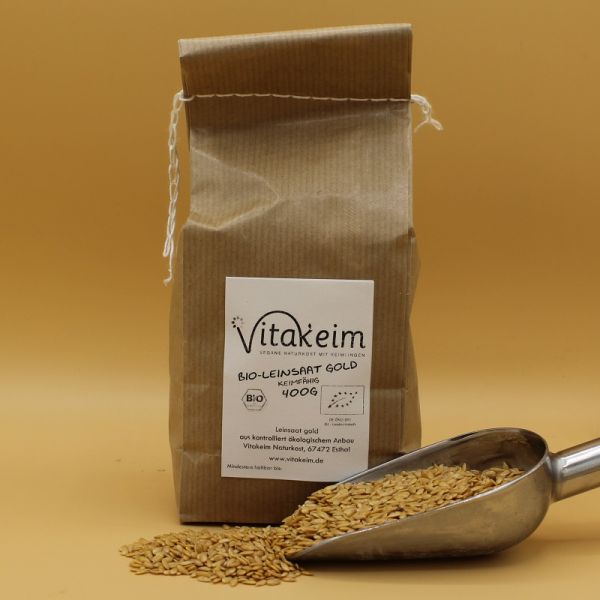 Bio - Leinsaat gold, keimfähig, 400g