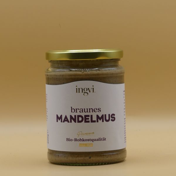Bio - Mandelmus dunkel in Rohkostqualität, 500g