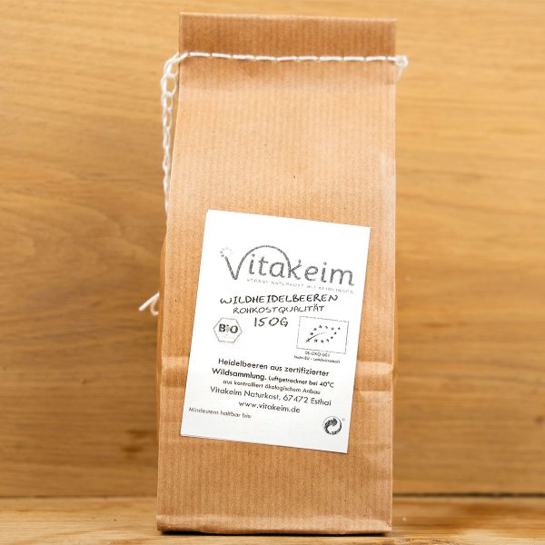 Bio - Heidelbeeren in Rohkostqualität, 250g
