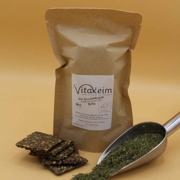 Bio - Dillsnack(kräcker) in Rohkostqualität