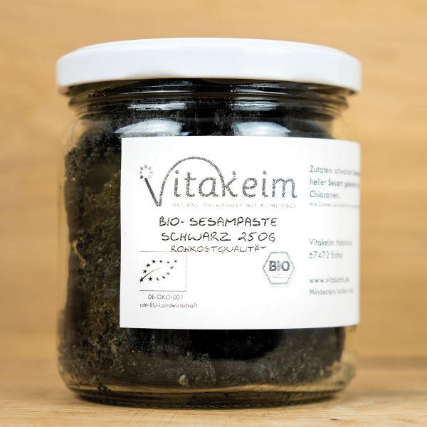 Bio - Sesampaste, schwarz, aktiviert, 360g