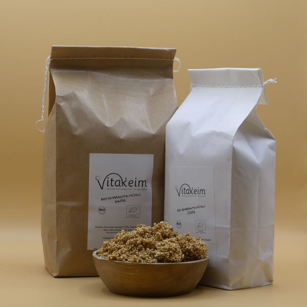 Bio - Amaranthmüsli mit 85 % Rohkostanteil