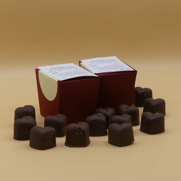 Bio - Schocaherzen in Rohkostqualität, 80g