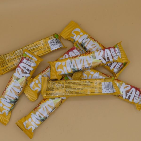 Bio - Ananas-Mango-Riegel 40g, Rohkostqualität