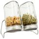 2er Set, Keimglas (1000ml) mit Edelstahlsieb und Abtopfgestell