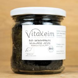Bio - Sesampaste, schwarz, aktiviert, 360g